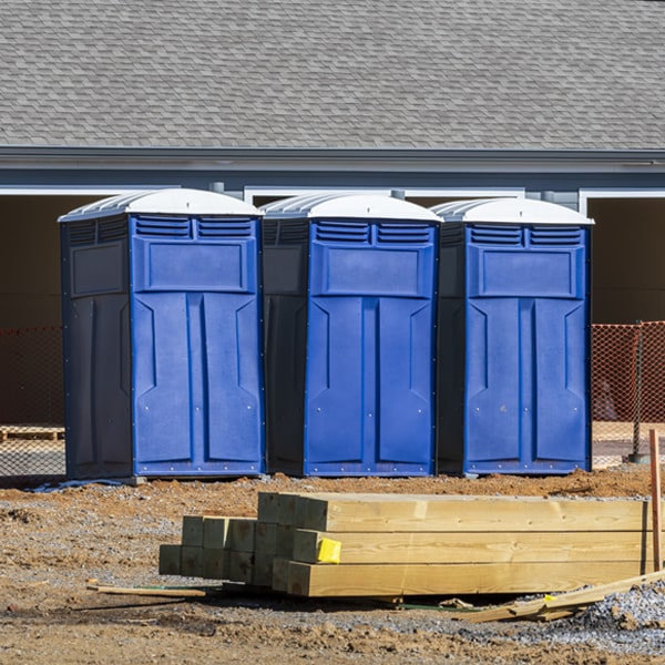 how often are the porta potties cleaned and serviced during a rental period in Burlington Washington